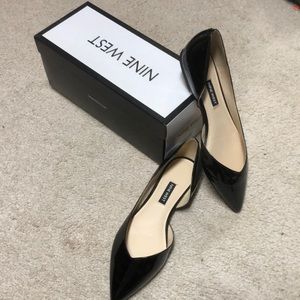NWOT Nine West Aryn Patent Leather Flat